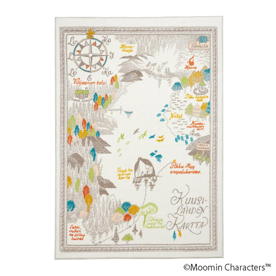 ムーミン谷の地図 ラグ / ムーミンダニノチズ ラグ (#1 アイボリー)