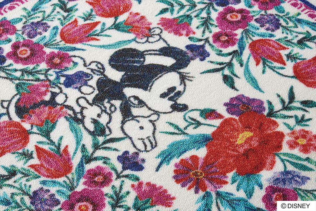 DRM-1060 (MICKEY / Royal garden RUG ミッキー / ロイヤルガーデンラグ #3 ブルー)