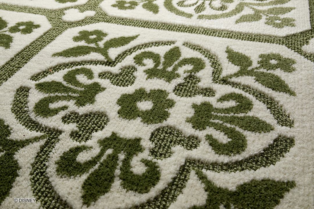 DRM-1072 (MICKEY / Carreaux RUG ミッキー / カローラグ #4 グリーン)