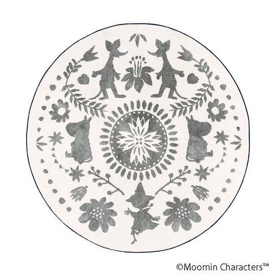 M FOLK LINE RUG / M フォーク ライン ラグ (#1 アイボリー)