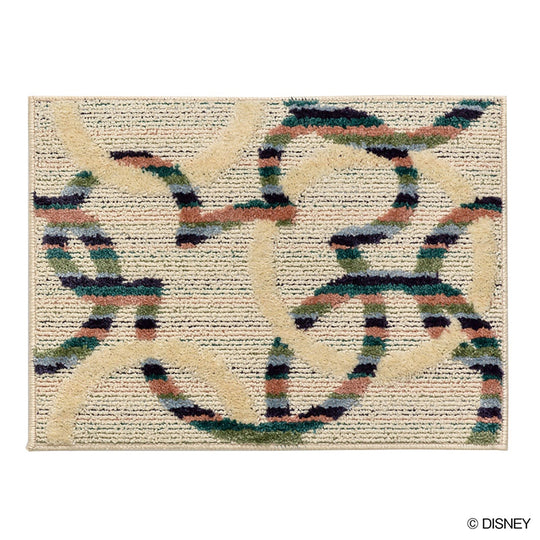 DMM-5094 (MICKEY / Mitsumaru circle KITCHEN MAT  ミッキー / ミツマルサークルキッチンマット #1 アイボリー)