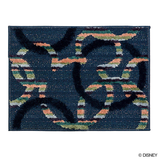 DMM-5094 (MICKEY / Mitsumaru circle KITCHEN MAT  ミッキー / ミツマルサークルキッチンマット #39 ネイビー)